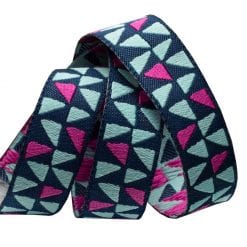 Aqua & Magenta Powerpoint - Amy Butler - 5/8" -by the yard