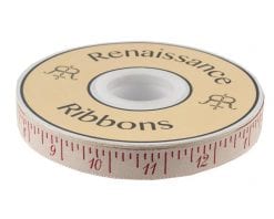Tape Measure French Pearl & Red - 5/8" - French General