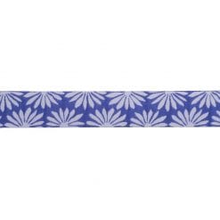 Gerbera White on Periwinkle - 7/8" - Kaffe Fassett - by the yard