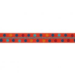 Orange multi dots - Sue Spargo - 5/8" - by the yard