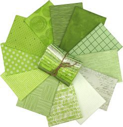 NEW!!!! Designers Fat Quarters Roll Pack Collection, Lime